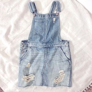 Hollister Jean overall skirt